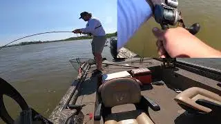 82 lb Blue caught bumping on the Missouri River!!