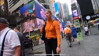 Times Square New York 4K | New York city walking Tour | USA travel videos