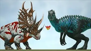 Ark Survival - PENTACERATOPS vs INDO REX/TREX/SPINO and more [Ep.390]