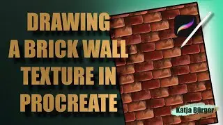 HOW TO DRAW TEXTURE in Procreate / BRICK WALL