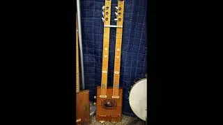 Dual-neck cigar box slide guitar build and demo