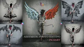 devil wings photo editing picsart || aesthetic photo editing 2022 || @SurajGuptaSG