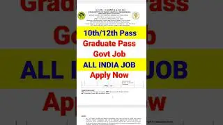 10th Pass Govt Job 2024✅Permanent Govt Job 2024💥All India Govt Job Vacancy 2024⭕MTS Vacancy 2024