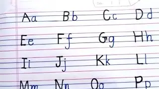 English writing Capital & Small Letters A - Z || English Handwriting letters for beginners