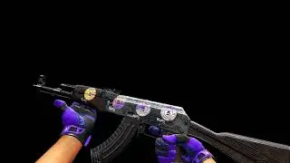 CSGO Sticker | 9INE (Holo) | Paris 2023 | AK-47 | Steel Delta