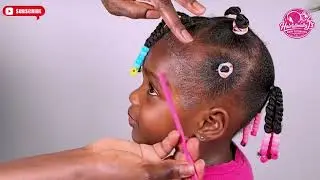 Quick and easy hairstyle for kids / hair tutorial for beginners 