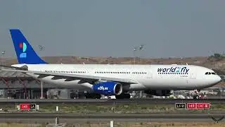 Takeoff Airbus A330-343 - EC-KCP - World2Fly - Madrid Airport (MAD) - 06/09/25