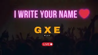 LIVE 🔴 | I Write your name