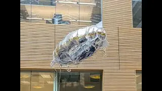 RC Blimp, Maneuverable Airship Test in 4 Degrees of Freedom
