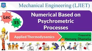 L 35 Numerical Based on Psychrometric Processes | Applied Thermodynamics | Mechanical