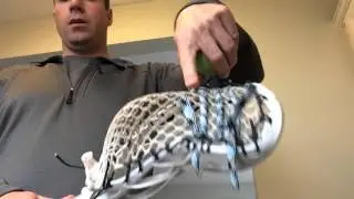 adjusting boys lacrosse pockets