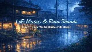 Lofi Rain Music and Sounds to study, sleep, chill, work, relax - [LoFi Rainy Days Mix]