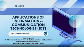 Применение ИКТ | CS5305 | Модуль 01 | Применение ИКТ | AIOU