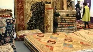 Oriental persain hand knitted silk rug for sale -- Henan Bosi Carpet Factory