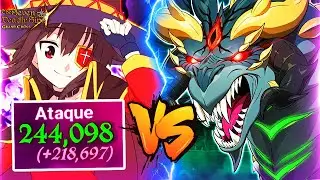 🔥 EL PODER DE MEGUMIN contra el DRAG&Oacute;N NIDHOGGR 💥 NUEVO EQUIPO RAPIDO! - 7DS Grand Cross