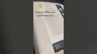 Unboxing a Walmart comforter set #budget #haul #walmart #homeessentials #review