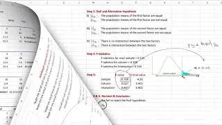 Excel: Two - way ANOVA  : A Complete 5 steps Hypothesis Test