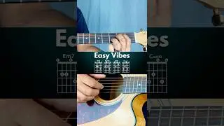 Easy Vibes &ndash; Em7 &rarr; Bm11 &rarr; Am7 &rarr; Cadd9 | Red Dot Guitar Loop #Shorts