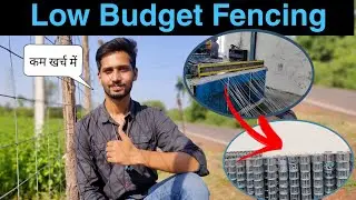 ₹1200 में 100 फीट जाली तार। कम खर्च में खेत की सुरक्षा। Low Budget Fencing। सस्ती जाली तार खेत घेरने