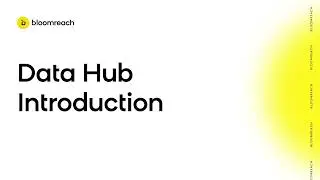 Bloomreach Data hub introduction