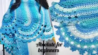 ✨️2026's Trend Crochet Shell Stitch! How to crochet scarf/शॉल #tutorial 