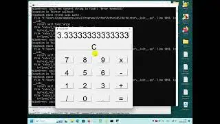 Демо калькулятор на Tkinter Python