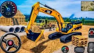 Drive JCB and Unloading Stone From Truck in Game #jcb #tractor  #truck#gamingvideos