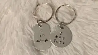 Eeeek!  I tried a new project! Metal stamping jewelry!!