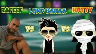 8 ball pool- |Lord bahaa vs Hatty xd vs Rafeef| New trickshot competition😎
