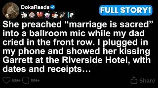 My stepmother revealed my adoption at dinner, so I revealed her affair at her daughter's wedding.
