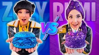 RUMI AND ZOEY FROM HUNTRIX CHALLENGE AGAINST DEMONS / KPOP WARRIORS