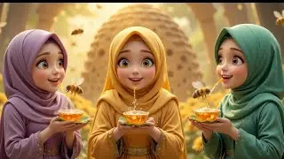 Amazing Story Of Three Princesses And Honey Bee's 🐝_Kids Moral Stories In English_Storytime