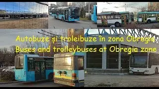 Autobuze și troleibuze în terminalul Alexandru Obregia/Buses and trolleybuses at Alexandru Obregia.