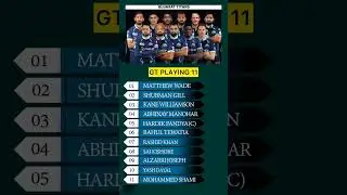 GUJARAT Titans playing 11 for today's match #shorts