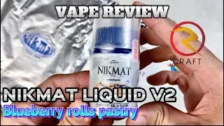 NIKMAT LIQUID V2 BLUEBERRY ROLLS PASTRY BY RCRAFT X VAPES ABY | MASIH PUNYA KELAS TERSENDIRI RASANYA