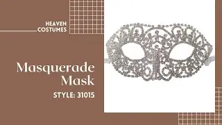 Deluxe Silver Rhinestone Masquerade Mask