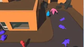 игра  gang beast (карта street)