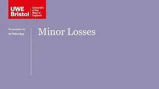 Minor Losses - Part 1