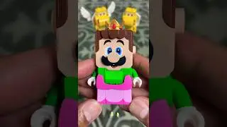 How to Build Lego Luigi in Princess 👸 Peach Suit #lego #viral #shorts