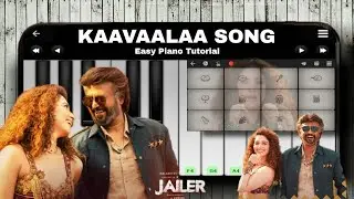 JAILER - Kaavaalaa Song | Rajinikanth | Easy Piano Tutorial | #rajinikanth #tamannaah#jailer #piano