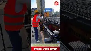 Bending Process Of Iron Rod: Steel Bar Bending Machine & Rebar Stirrup Bender machinery in action