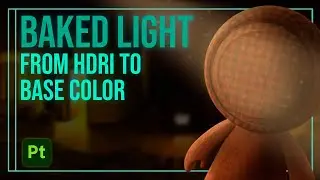 Substance Painter BAKED LIGHTING Environment filter TUTORIAL | Bake lighting into diffuse