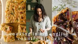 Cooking in my English Country Kitchen | Easy Focaccia, Tart Tartin & Apple Chutney