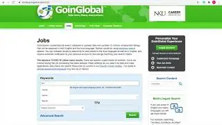 GoinGlobal: How to Use the Job Board