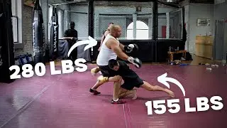 TIMING VS SIZE (155 LBS vs 280 LBS Shootboxing Match)