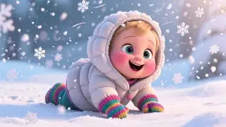 Winter Snowman With Baby ⛄🎵 Fun Winter Song for Kids | Learn Numbers, Colors, ABCs