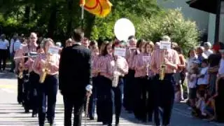 Marschmusik der Stadtmusik Rheinfelden am aargauischen Musiktag 2009 in Sulz
