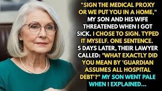 My Son and His Wife Forced Me To Sign Over Medical Power… Big Mistake. Their Lawyer Won’t Stop......