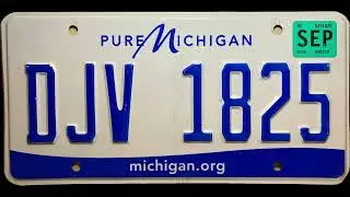 Michigan license plate design history 1971-Present day.