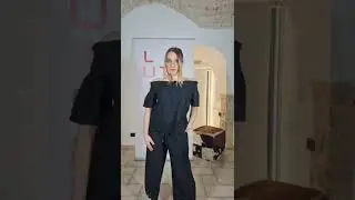 GAUD&Igrave; BLUSA E PANTALONE CON FONDO SMERLATO